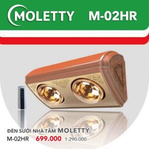 Đèn sưởi nhà tắm Moletty 2 bóng điều khiển M-02HR
