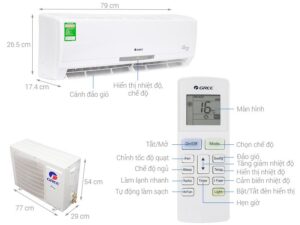 Điều Hòa Gree GWC09CA-K3DNC2I Inverter 9000btu 1 chiều